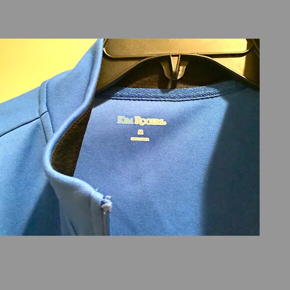 Kim Rogers:  Black and royal blue 2-piece sweat suit, Size M, New without tags - Picture 5 of 10